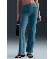 Nike Training One High Rise Foldover Pants Kadın Yüksek ve Katlanabilir Bel Eşofman Altı Mavi