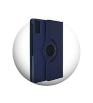 Redmi Pad SE 11 inç Uyumlu 360 Dönebilen Suni Deri Tablet Kılıfı (Lacivert)