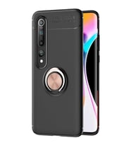 Xiaomi Mi 10 Yüzüklü Power Silikon Kılıf (Rose - Gold)