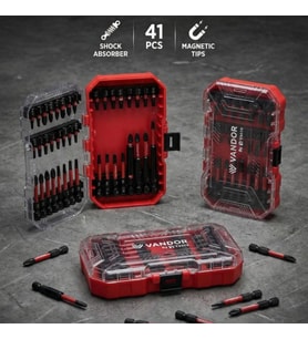Vandor Bits Uç Matkap Ucu Tornavida Ucu Vidalama Ucu İmpact S2 Çelik 41 Parça Set - 729927867298