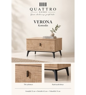 Verona Tek Çekmeceli Komodin