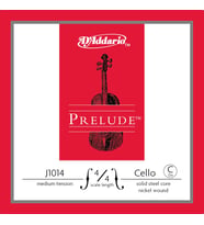 D'Addario J1014 Prelude Tek Çello Do (C) Teli (4/4)  Güçlü Bas Yanıtı Nikel Sarımlı Uzun Ömürlü Yapı ve Mükemmel Akort İstikrarı