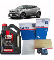 2016-2022 TOYOTA C-HR 1.2 TURBO PERİYODİK BAKIM SETİ MOTUL 5W 30