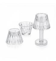 24 ADET KRİSTAL DAMLALI MUMLUK - MASA LAMBA ABAJUR MİNİ PİLLİ (5343)