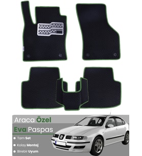 SEAT LEON 1M (1998-2004) Uyumlu EVA Paspas Tam Set–Oto Paspas,Araca Özel,Kolay Montaj
