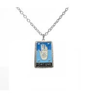 Fortune Tarot Plaka Kolye Yıldız Kartı (Gümüş)