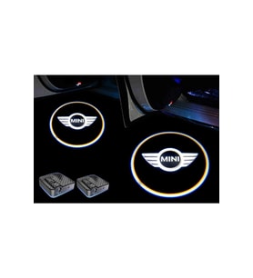 Mını Cooper Araçları Için Kapı Altı Logo 7 Led Projektör (2 Adet)