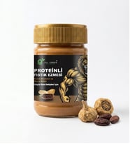 ALL GREEN: Proteinli Fıstık Ezmesi (Kakao) Fıstık Proteini, Maca Kökü Tozu, Kakao ile 325 gr