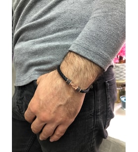 ERKEK BİLEKLİK GÜMÜŞ ERKEK BİLEKLİK SAFİR TAŞLI ÖZEL TASARIM BİLEKLİK