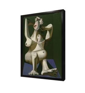 Saçlarını Tarayan Kadın Pablo Picasso Çerçeveli Mdf Tablo