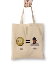 Dogecoin 1DOGE = 50CENT Bez Çanta Uzun Saplı