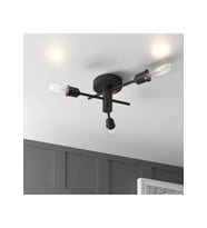 Retz Plafonyer Avize RA-AVZ- 6308-84-90 (Siyah)