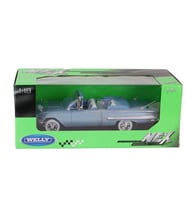 Welly 1960 Chevrolet Impala 1/18 Diecast Model Araba Mavi