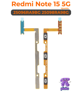 Redmi Note 15 5G On Off Açma Kapama Volume Ses Film Flex 25096RA9BG 25098RA98G Uyumlu