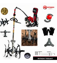 Mitashi Pro 52cc 2 Zamanlı Benzinli Bahçe Çapa Makinesi Toprak Freze Profesyonel Güçlü Motor