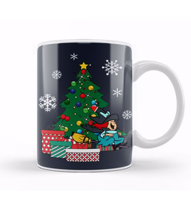 Winsome Witch Around The Christmas Tree Kupa Bardak Porselen