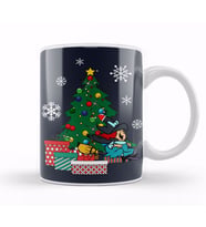 Winsome Witch Around The Christmas Tree Kupa Bardak Porselen