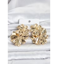316L Çelik Gold Renk Lotus Model Kadın Küpe TJ-BKP11820