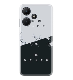 Infınix Hot 30i Kılıf Resimli Desenli Baskılı Silikon Life and Death 1339