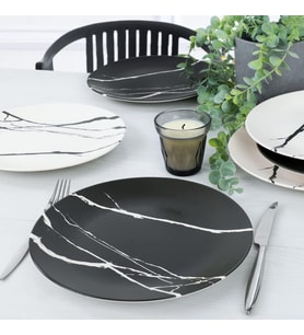 Mermer Servis Tabağı 26 Cm 6 Adet - 17950/51