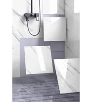 6 Adet Yapışkanlı Beyaz Mermer Desenli Sticker Dekoratif Duvar ve Mobilya Kaplama 30x30 cm