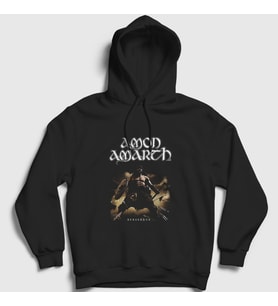 Presmono Unisex Siyah Berserker Amon Amarth Kapüşonlu Sweatshirt 376407tt