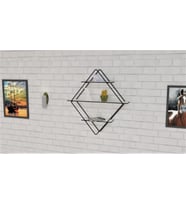 Dekoratif Metal Duvar Askılı Raf-Banyo Rafı-Kitaplık