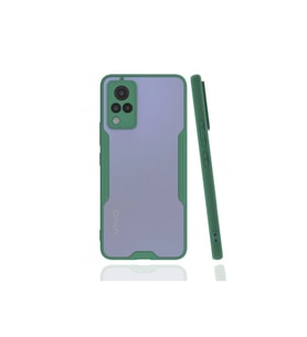 Vivo V21 Kılıf Platin Silikon - Yeşil