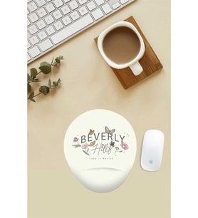 Beverlyhills Yazılı Bilek Destekli Mouse Pad