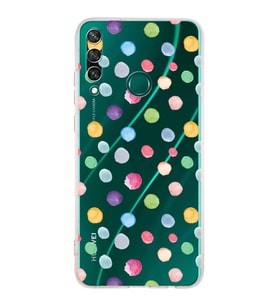 PrintiFy Huawei Y6P ile Uyumlu Water Color 6  Kamera Korumalı Şeffaf  Kılıf