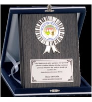 ODAK KUPA - Ahşap Plaketler - PL-007 B - 15x20 cm
