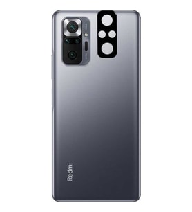 Xiaomi Redmi Note 10 Pro Kamera Lens Koruyucu HD 3D Tempered Glass Cam (Siyah)