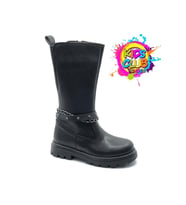 Cool Parlis Kauçuk Taban Çizme Ortopedik Çocuk Bot (Siyah)