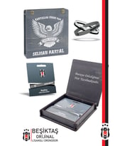 Beşiktaş Orijinal Lisanslı 3'lü Siyah Beyaz Silikon Bileklik Kişiye Özel Kutulu (Siyah - Beyaz)