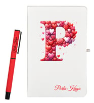 Kişiye Özel Sevgiliye Hediye Defter ve Kalem Hediye Seti