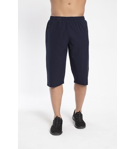Crozwise Spor Lycra - Erkek Lacivert Likralı Spor Kapri - 8036-01