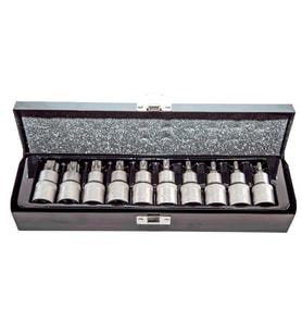 11 Parça 1/2inç CR-V Torx Lokma Seti