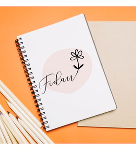 İsim Tasarımlı Defter Kişiye Özel