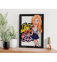 BK Gift Kişiye Özel Anneler Günü Karikatürlü 3D Ahşap Tablo, Anneye Hediye, Anneler Günü Hediyesi-3