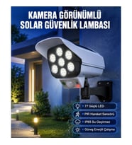 Mey İthalat® Kablosuz, Güneş Paneliyle Şarj Olan Dış Mekan Lambası – 8-10 Saat Aydınlatma Süresi