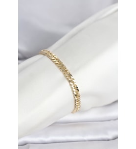 CM 14K Gold Renk Kalın Zincir Model Kadın Bileklik - TJ-BB8304