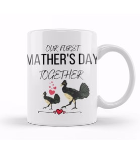 Mathers Day 2021 OUR FURST MATHER'S day TOGETHER Kupa Bardak Porselen