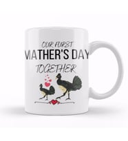 Mathers Day 2021 OUR FURST MATHER'S day TOGETHER Kupa Bardak Porselen