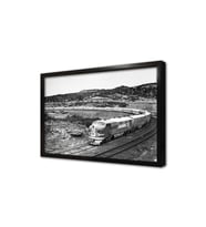 Nostaljik Tren Çerçeveli Cam Tablo