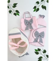 Kız Bebek Süslü Puset Kundak Battaniye Bebek Çanta Anakucağı Seti STL6958 (Pembe)