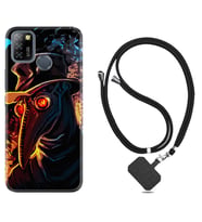 INFINIX Smart 4 5 6 Zero 8 S5 Pro Kılıf Boyun Askılı Silikon Karga 1616