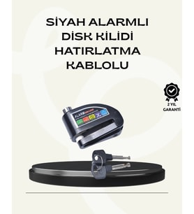 Çift Modlu 110Db Alarmlı Disk Kilidi Suya Dayanıklı