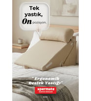 Ergonomik Destek Yastığı – Baş, Sırt, Bel ve Bacak Desteği (Bej)