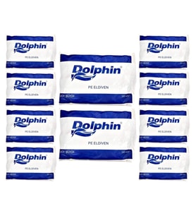 Dolphin PE İş Temizlik Tek Kullanımlık Şeffaf Poşet Market Eldiven - Büyük Boy- 100 Adetlik 10 Paket