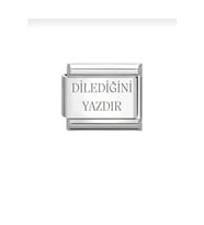İTALYAN CHARM ÇELİK BİLEKLİK KİŞİYE ÖZEL (Çok Renkli)